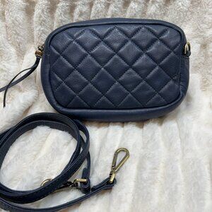 HOBO Fern Dusty Blue Leather Crossbody Bag - Excellent Condition